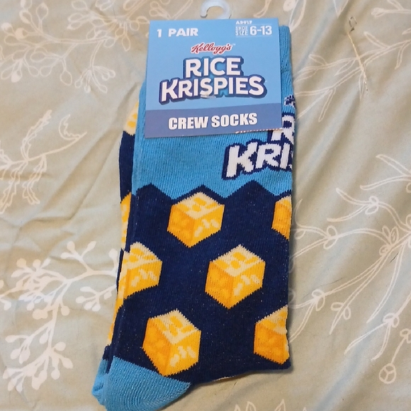 Kellogg'S Other - NWT Kellogg's Rice Krispies Crew Socks Unisex 6-13